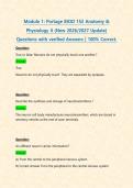 Module 1&colon; Portage BIOD 152 Anatomy & Physiology II &lpar;New 2026&sol;2027 Update&rpar; Questions with verified Answers &vert; 100&percnt; Correct&period;