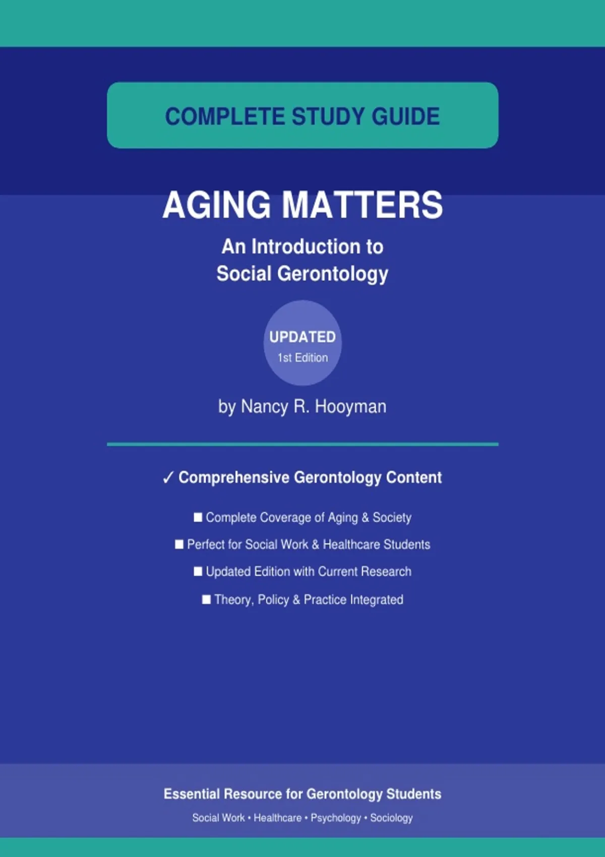 Complete Study Guide Aging Matters Introduction Social Gerontology ...