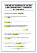 VTNE PRACTICE TEST B&vert; QUESTIONS AND 100&percnt; CORRECT ANSWERS&vert;LATEST &excl;&excl;&excl;&excl;2026&vert;GRADED A&plus;&vert; &lpar;EXAM READY&rpar;
