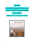 Complete Test Bank Essentials of Maternity Newborn and Women&rsquo;s Health Nursing 6th Edition By Susan Ricci
