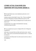LCP4801 ACTUAL EXAM PAPER 2026 QUESTIONS WITH SOLUTIONS GRADED A&plus;