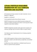 LCP4804 PORTFOLIO EXAM MEMO EXAMINATION TEST 2026 COMPLETE QUESTIONS AND SOLUTIONS