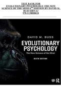 Evolutionary Psychology &lpar;6th Edition&rpar; by David M&period; Buss &ndash; Complete Test Bank with Verified Answers