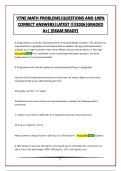 VTNE MATH PROBLEMS&vert;QUESTIONS AND 100&percnt; CORRECT ANSWERS&vert;LATEST &excl;&excl;&excl;&excl;2026&vert;GRADED A&plus;&vert; &lpar;EXAM READY&rpar;