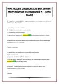 VTNE PRACTICE QUESTIONS AND 100&percnt; CORRECT ANSWERS&vert;LATEST &excl;&excl;&excl;&excl;2026&vert;GRADED A&plus;&vert; &lpar;EXAM READY&rpar;