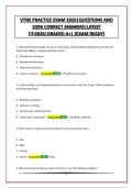 VTNE COMPLETE BUNDLE &lbrack;COMPLETE SOLUTIONS&rsqb;&vert;QUESTIONS AND 100&percnt; CORRECT ANSWERS&vert;LATEST &excl;&excl;&excl;&excl;2026&vert;GRADED A&plus;&vert; &lpar;EXAM READY&rpar;