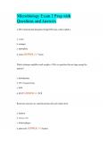 Microbiology Exam 2 Prep with Questions and Answers