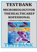 Test Bank for Microbiology for the Healthcare Professional 2nd Edition VanMeter Hubert &ndash; Complete Chapter 1-25 Q&A&comma; Study Guide & Exam Prep