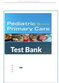 Test Bank for Pediatric Primary Care&comma; 6th Edition by Dawn Lee Garzon Maaks&comma; Catherine E&period; Burns &comma; Ardys M&period; Dunn&comma; Margaret All Chapters&vert; ISBN&colon;9780323243384&vert; Complete Guide A&plus;