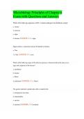 Microbiology Principles of Chapter 6 Exam with Questions and Answers