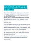 PNVN1111 FINAL COMPLETE EXAM LATEST VERSION 2026-2027 QUESTIONS AND 100- Verified ANSWERS &period;pdf