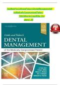 TEST BANK For Little and Fanlace's Dental Management of the Medically Compromised Patient&comma; 10th Edition by Craig Miller&comma; Verified Chapters 1 - 30&comma; Complete Newest Version