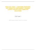 WGU D181 TASK 1&colon; CAPSTONE PROPOSAL ON FORMATIVE ASSESSMENT TRAINING &vert;LATEST UPDATE WITH COMPLETE SOLUTIONS