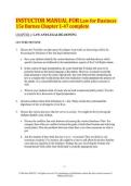 INSTUCTOR MANUAL FOR Law for Business 15e Barnes Chapter 1-47 complete