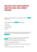 EXW TEST STUDY GUIDE COMPLETE QUESTIONS AND 100&percnt; CORRECT ANSWERS 2026