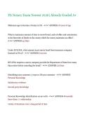 PA Notary Exam Newest 2026&vert; Already Graded A&plus;