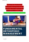 Test Bank for Fundamental  Orthopedic Management for the  Physical Therapist Assistant 5th  Edition by Robert C&period; Manske  Complete Chapters 1-29 With Rationales&vert; A&plus; PASS 
