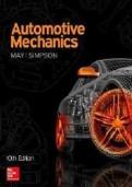 Test Bank For Automotive Mechanics  by Ed May&vert;&vert;ISBN&colon;9781760421502