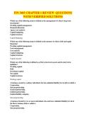FIN 3403 CHAPTER 1 REVIEW QUESTIONS WITH VERIFIED SOLUTIONS