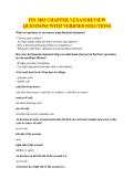 FIN 3403 CHAPTER 3 EXAM REVIEW QUESTIONS WITH VERIFIED SOLUTIONS