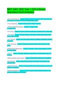 MKT 3301 UHD Test 1 CH1-4 Exam Questions And Answers