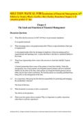SOLUTION MANUAL FOR foundations of Financial Management&comma; 18th Edition by Stanley Block&comma; Geoffrey Hirt&comma; Bartley Danielsen Chapter 1-21 complete graded A&plus; tips
