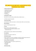 FIN 3403 EXAM 1REVIEW QUESTIONS WITH VERIFIED SOLUTIONS