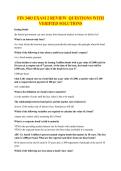FIN 3403 EXAM 2 REVIEW QUESTIONS WITH VERIFIED SOLUTIONS