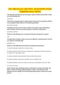 FIN 3403 EXAM 3 REVIEW QUESTIONS WITH VERIFIED SOLUTIONS