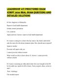 LEADERSHIP ATI PROCTORED EXAM SCRIPT 2026 REAL EXAM QUESTIONS AND DETAILED SOLUTIONS