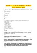 FIN 3403 EXAM REVIEW QUESTIONS WITH VERIFIED SOLUTIONS
