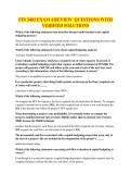 FIN 3403 EXAM 4 REVIEW QUESTIONS WITH VERIFIED SOLUTIONS