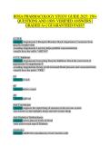 HOSA PHARMACOLOGY STUDY GUIDE 2025&sol;2026&colon; 150&plus; QUESTIONS AND ANSWERS