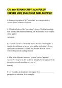 CIV 3701 EXAM SCRIPT 2026 FULLY SOLVED MCQ QUESTIONS AND ANSWERS