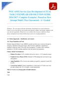 WGU AMT2 Service Line Development ACTUAL TASK 2 EXEMPLAR AND SOLUTION GUIDE 2026&sol;2027 &vert; Complete Exemplar &vert; Passed on First Attempt Model &vert; Pass Guaranteed - A&plus; Graded