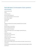 NUR 360 Week 2 Contraception Exam questions  and answers 