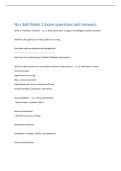 Nur 360 Week 2 Exam questions and answers