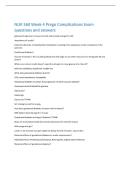 NUR 360 Week 4 Prego Complications Exam  questions and answers 