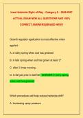 Iowa Herbicide Right of Way - Category 6 &ndash; 2026-2027  ACTUAL EXAM NEW ALL QUESTIONS AND 100&percnt;  CORRECT ANSWERS&vert;&vert;BRABD NEW&excl;&excl; 