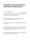 CJIS SECURITY ACTUAL EXAM SCRIPT 2026 QUESTIONS AND ANSWERS GRADED A&plus;