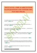 NICET LEVEL 1 FIRE ALARM SYSTEMS EXAM QUESTIONS AND ANSWERS 100&percnt; PASS 2026 UPDATE&period;