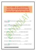 NICET &lpar;FIRE ALARM SYSTEMS&rpar; - LEVEL 1 EXAM QUESTIONS AND ANSWERS 100&percnt; PASS 2026 UPDATE&period;