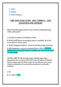 CRIS TEST EXAM GUIDE - 100&percnt; CORRECT &ndash; Qs&As 2026