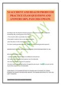 NJ ACCIDENT AND HEALTH PRODUCER PRACTICE EXAM QUESTIONS AND ANSWERS 100&percnt; PASS 2026 UPDATE&period;