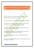 NOMAD PRO 2 EXAM QUESTIONS AND ANSWERS 100&percnt; PASS 2026 UPDATE&period;