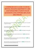 COMPREHENSIVE GUIDE TO DEXIS DENTAL IMAGING EQUIPMENT CARE AND NOMAD PRO 2 SAFETY EXAM QUESTIONS AND ANSWERS 100&percnt; PASS 2026 UPDATE&period;