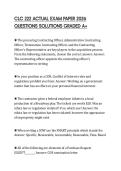 CLC 222 ACTUAL EXAM PAPER 2026 QUESTIONS SOLUTIONS GRADED A&plus;