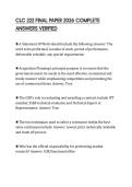 CLC 222 FINAL PAPER 2026 COMPLETE ANSWERS VERIFIED