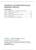 Samenvatting Inleiding in conflicthantering en mediation