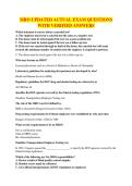 MRO UPDATED ACTUAL EXAM QUESTIONS WITH VERIFIED ANSWERS